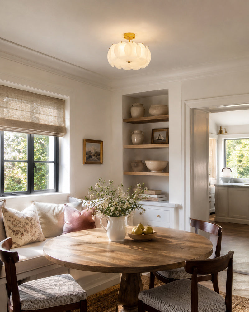 Penelope Glass Semi-Flush Mount Ceiling Light