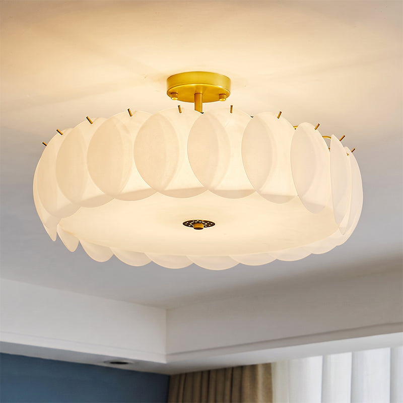 Penelope Glass Semi-Flush Mount Ceiling Light