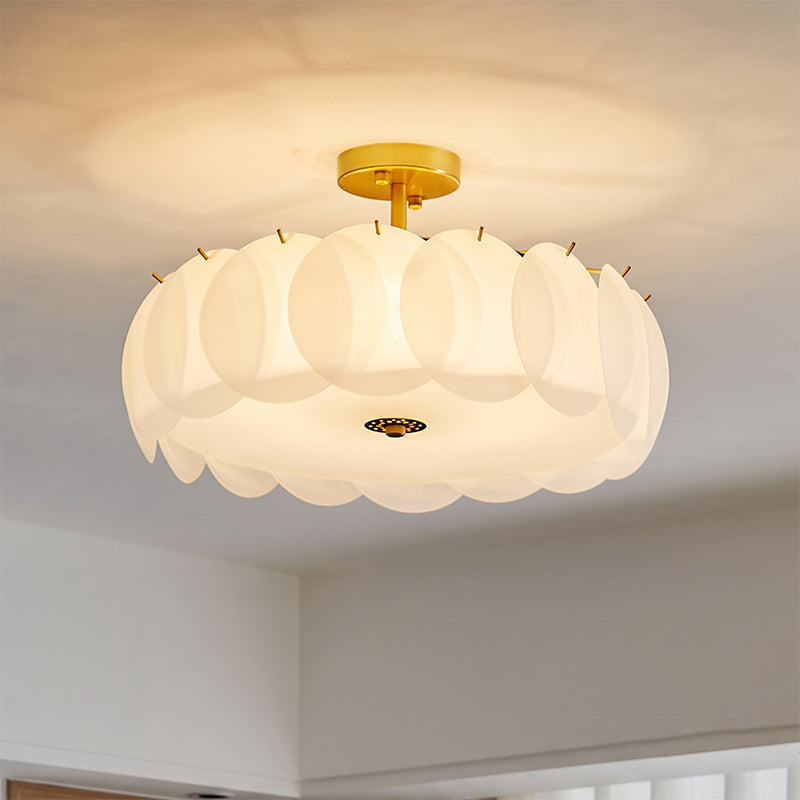 Penelope Glass Semi-Flush Mount Ceiling Light