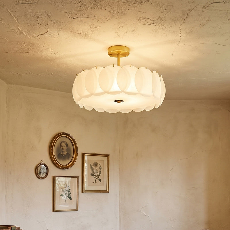 Penelope Glass Semi-Flush Mount Ceiling Light