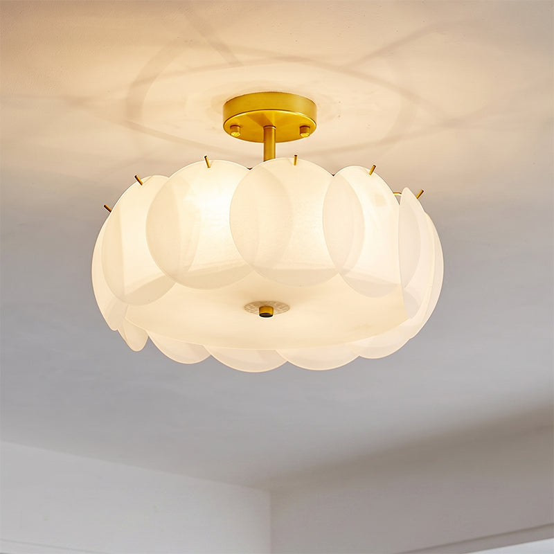 Penelope Glass Semi-Flush Mount Ceiling Light