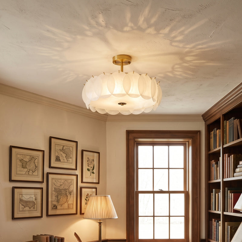 Penelope Glass Semi-Flush Mount Ceiling Light