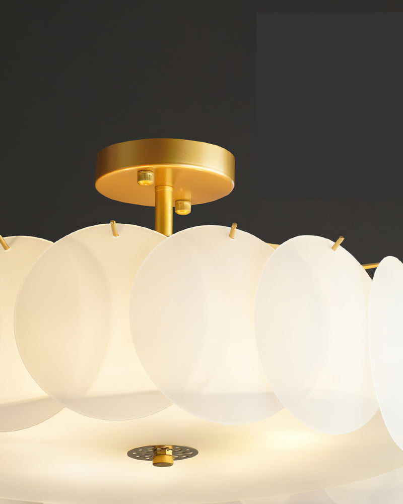 Penelope Glass Semi-Flush Mount Ceiling Light