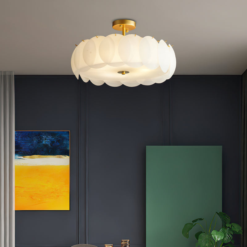 Penelope Glass Semi-Flush Mount Ceiling Light