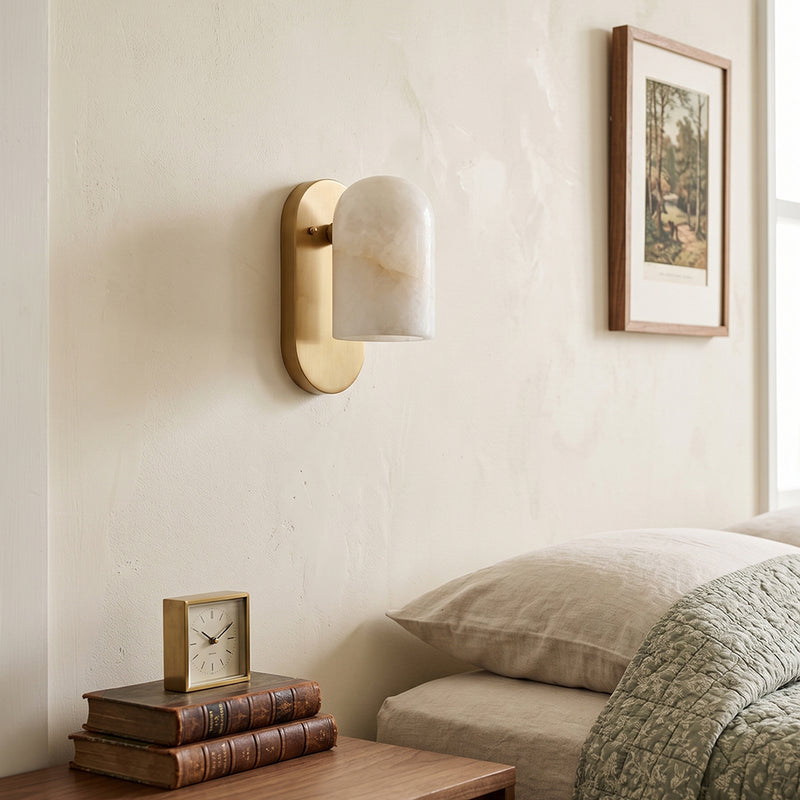 Calder Alabaster-Wandleuchte