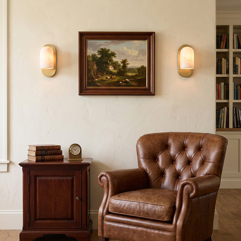 Calder Alabaster-Wandleuchte
