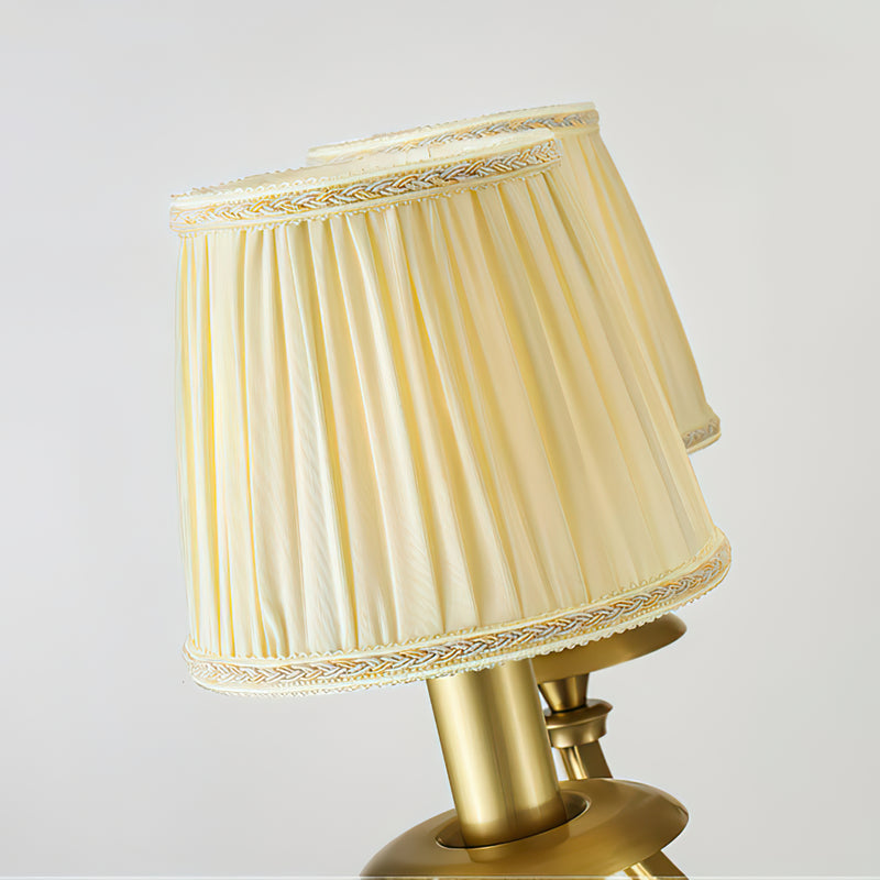 Pleated Brass Wall Sconce