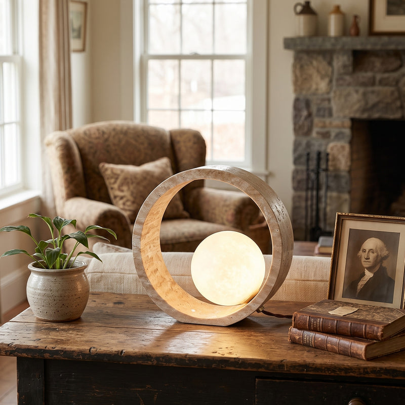 Q Circle Table Lamp 9.8"