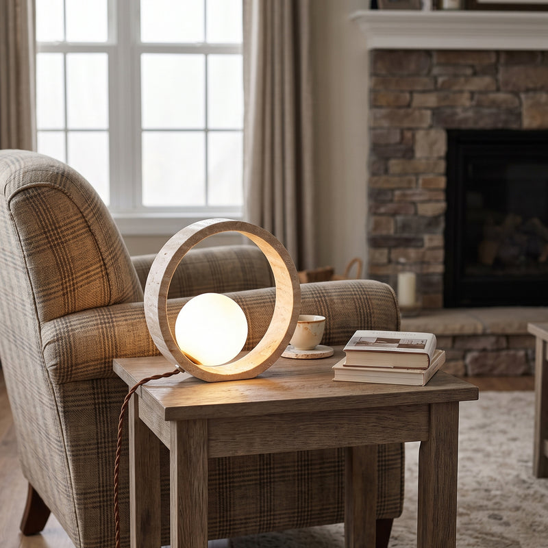 Q Circle Table Lamp 9.8"