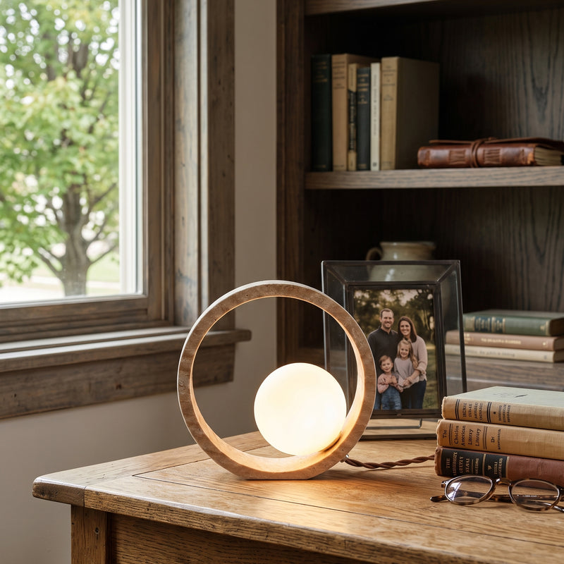 Q Circle Table Lamp 9.8"