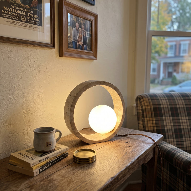 Q Circle Table Lamp 9.8"
