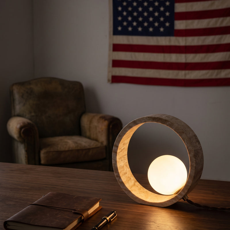Q Circle Table Lamp 9.8"