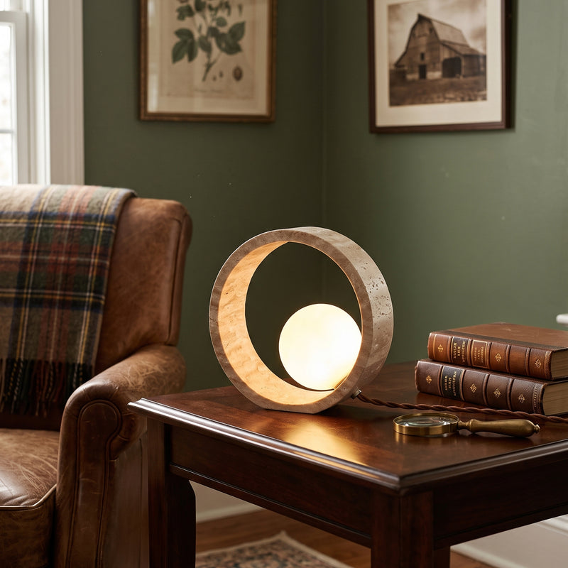 Q Circle Table Lamp 9.8"