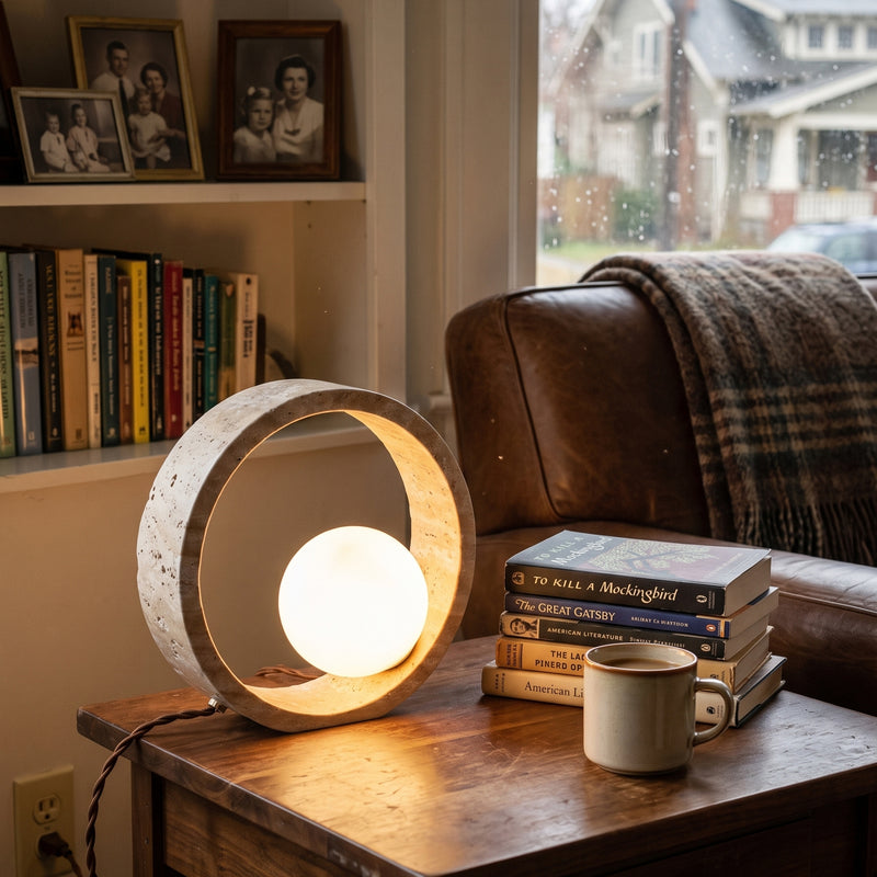 Q Circle Table Lamp 9.8"