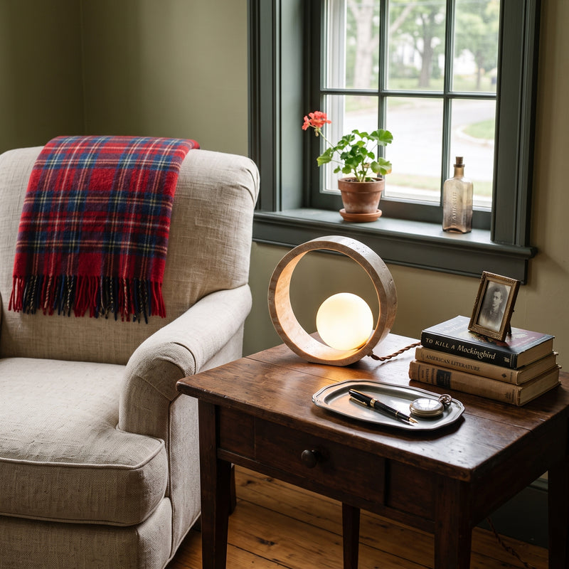 Q Circle Table Lamp 9.8"