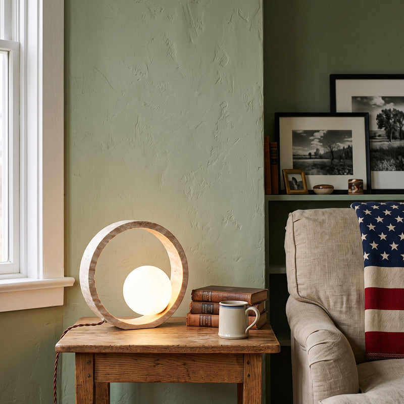 Q Circle Table Lamp 9.8"
