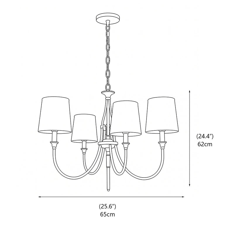 Remington Brass Chandelier