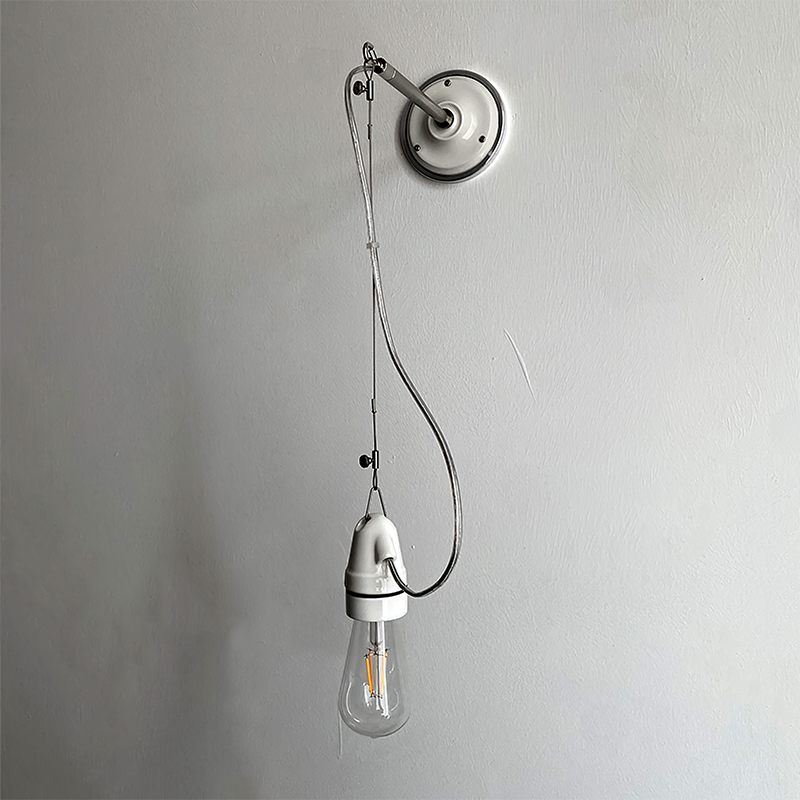 Remy Ceramic Pulley Wall Sconce