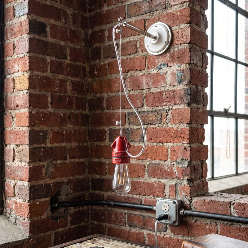 Remy Ceramic Pulley Wall Sconce