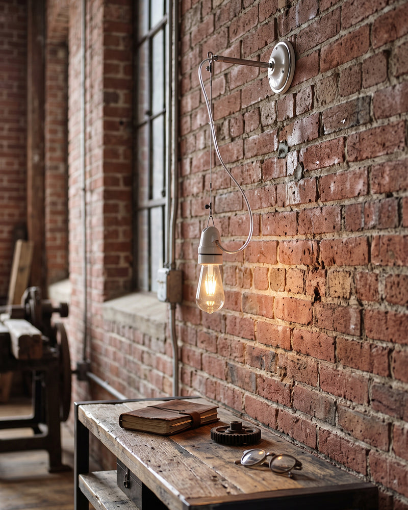 Remy Ceramic Pulley Wall Sconce