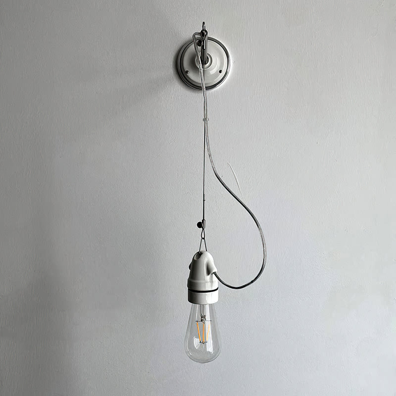 Remy Ceramic Pulley Wall Sconce