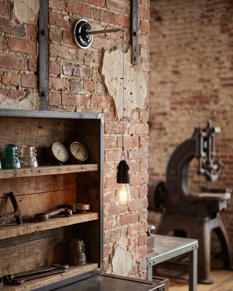 Remy Ceramic Pulley Wall Sconce