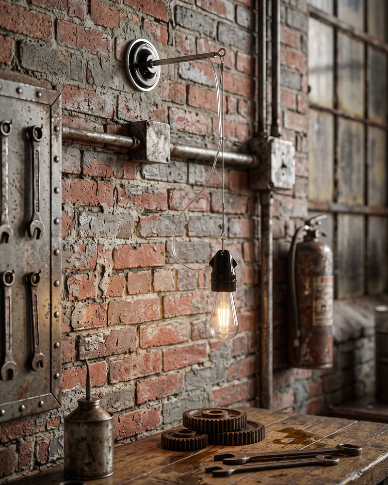 Remy Ceramic Pulley Wall Sconce