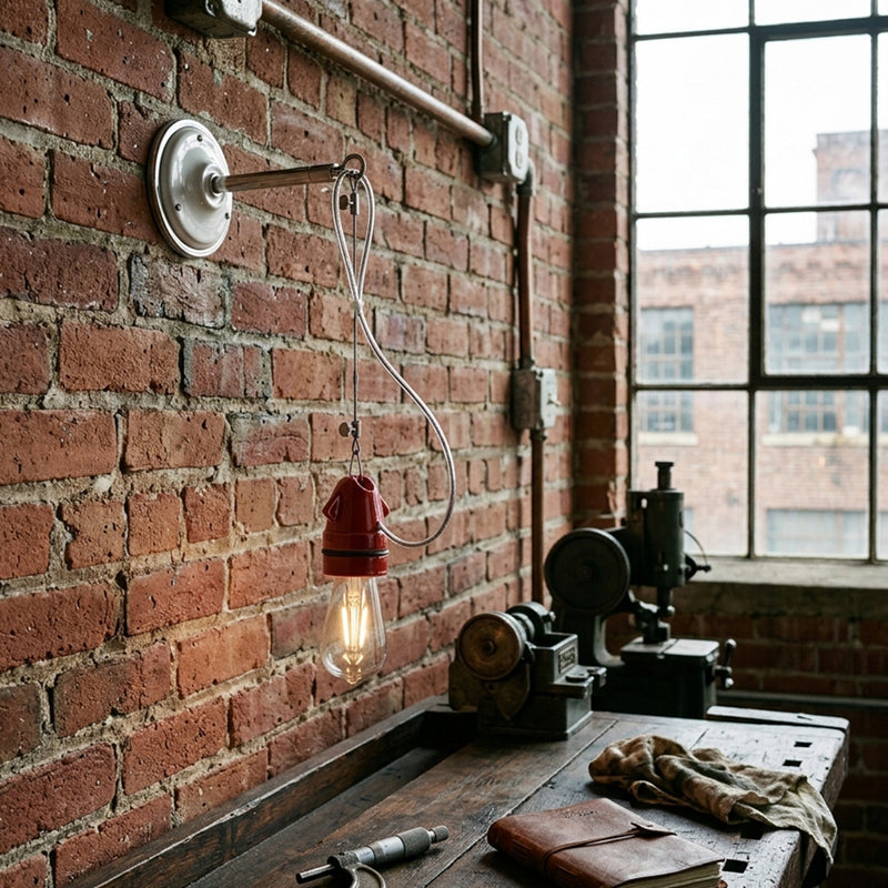 Remy Ceramic Pulley Wall Sconce