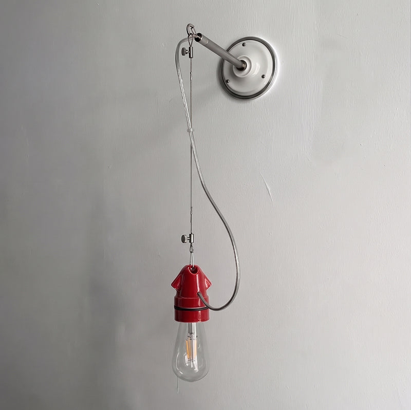 Remy Ceramic Pulley Wall Sconce