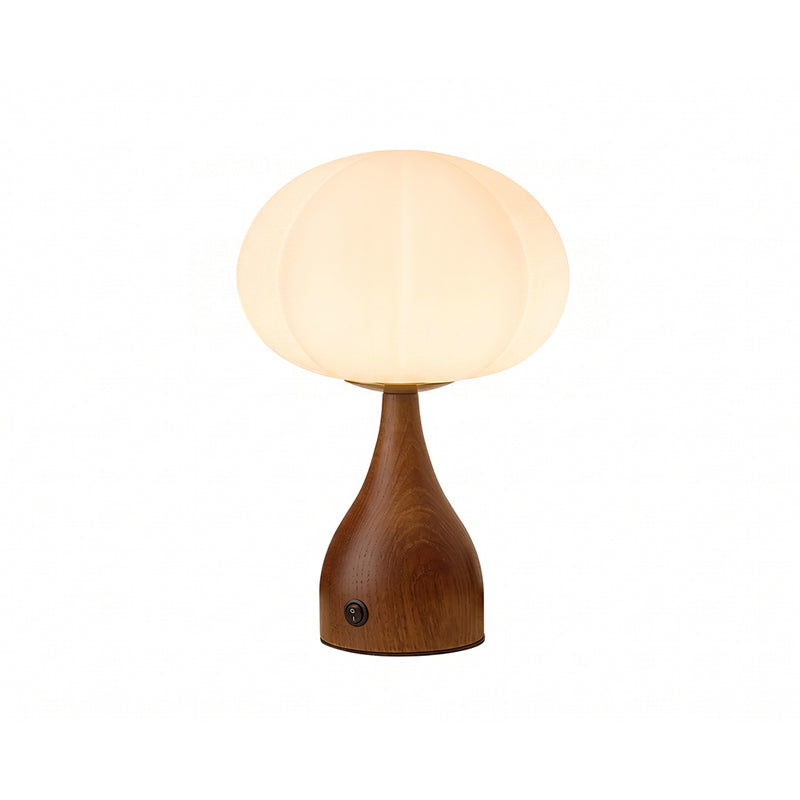 Ribbed Globe Table Lamp