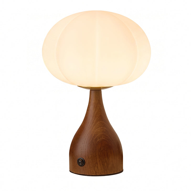 Ribbed Globe Table Lamp