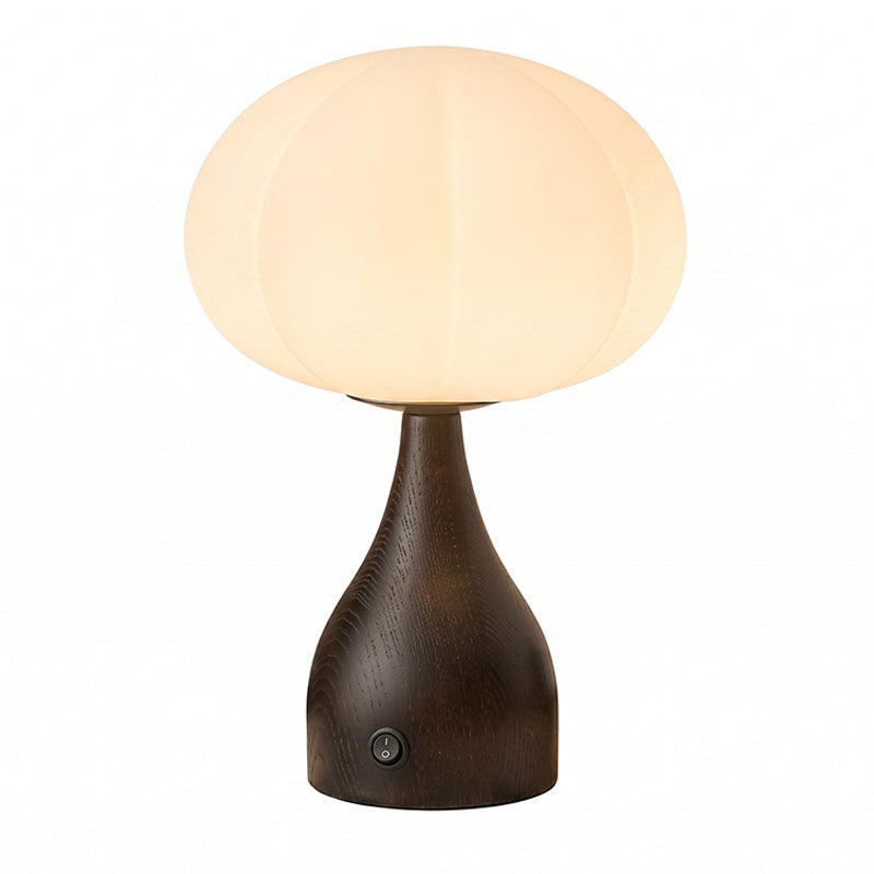 Ribbed Globe Table Lamp