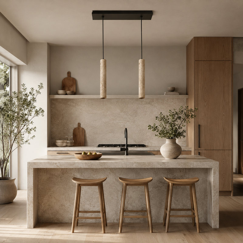 Roman Travertine Pendant Lamp