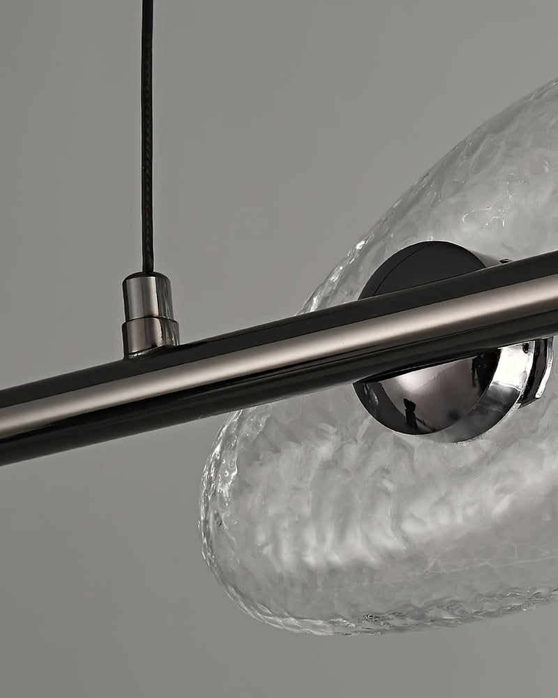 Rowan Pebble Glass Linear Chandelier – detail 21