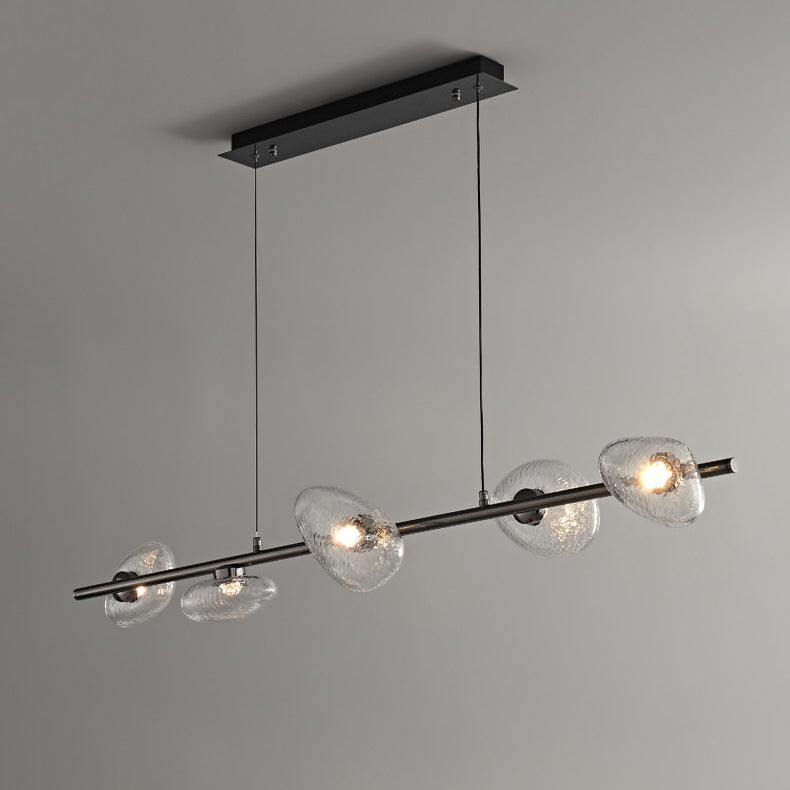 Rowan Pebble Glass Linear Chandelier – detail 14