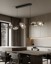 Rowan Pebble Glass Linear Chandelier – detail 9