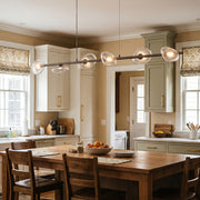 Rowan Pebble Glass Linear Chandelier – detail 4