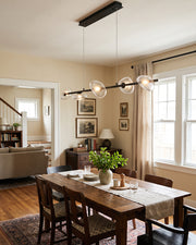 Rowan Pebble Glass Linear Chandelier – detail 13