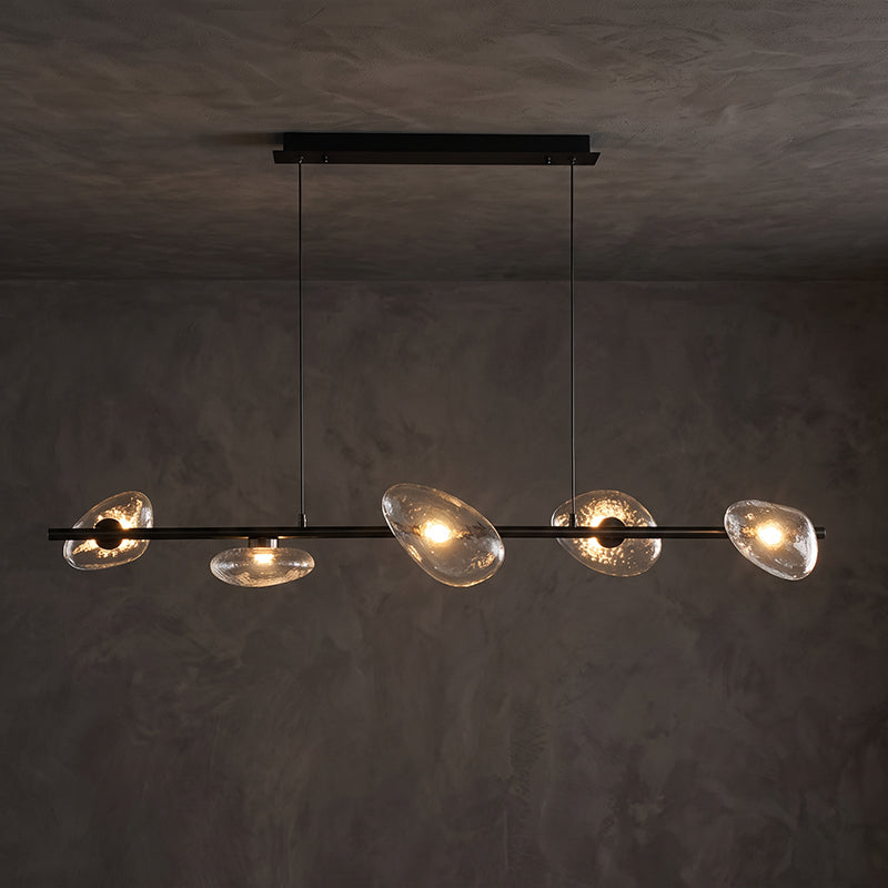 Rowan Pebble Glass Linear Chandelier – detail 16