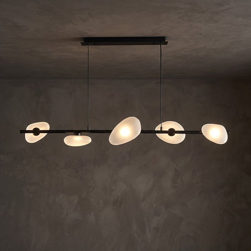 Rowan Pebble Glass Linear Chandelier – detail 18