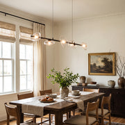 Rowan Pebble Glass Linear Chandelier – detail 3
