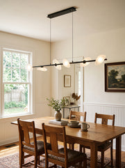 Rowan Pebble Glass Linear Chandelier – detail 6
