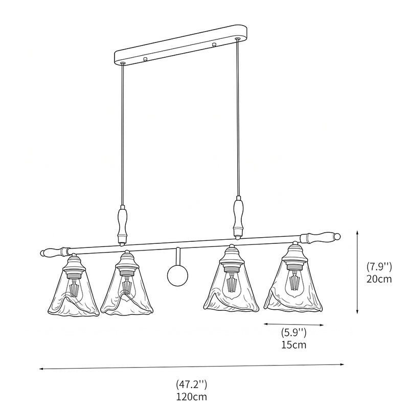 Rowan Glass Pendant Lamp