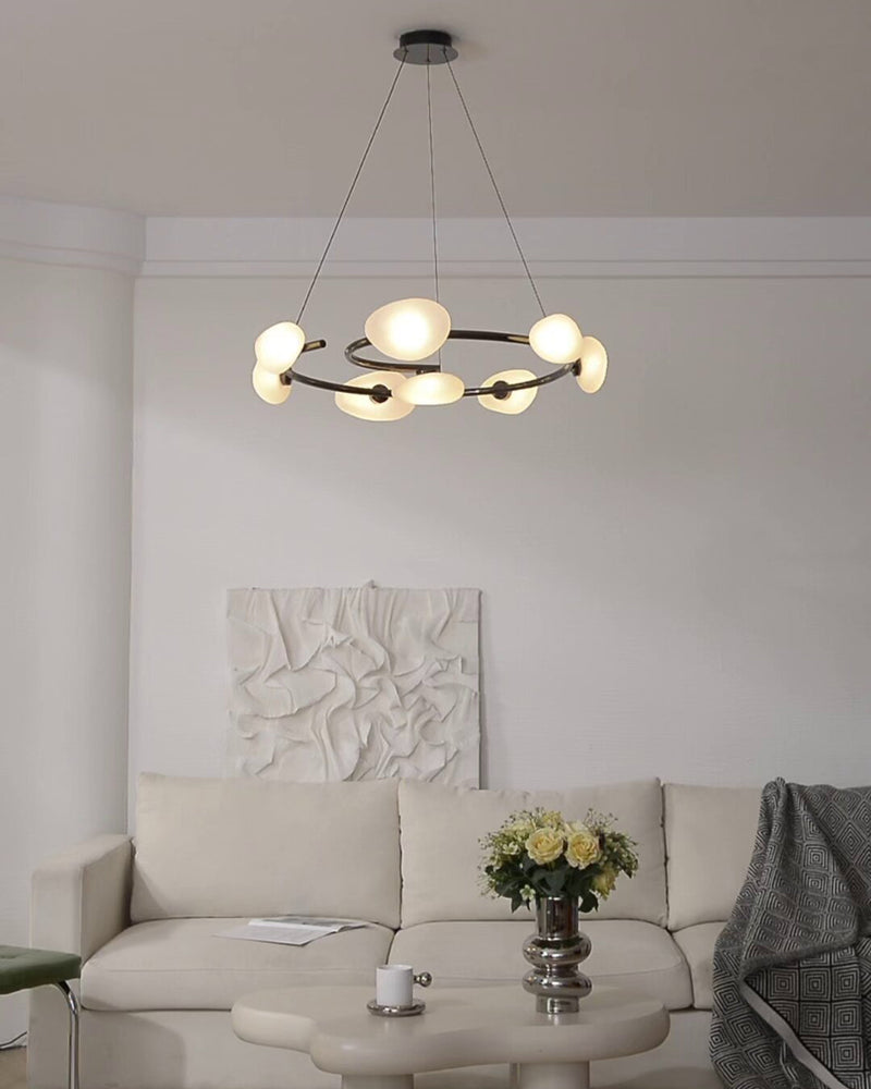 Rowan Pebble Glass Chandelier – detail 8