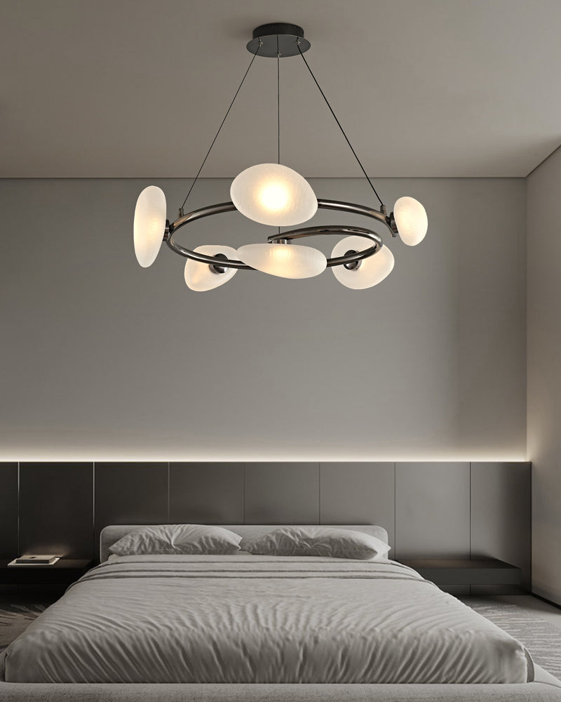 Rowan Pebble Glass Chandelier – detail 9