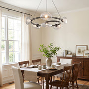 Rowan Pebble Glass Chandelier – detail 2