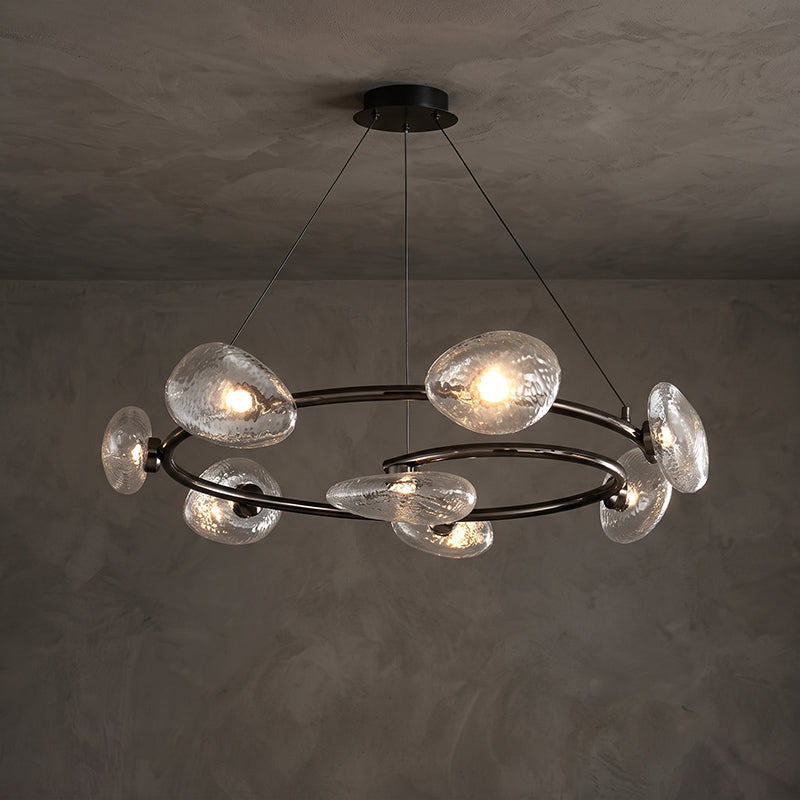 Rowan Pebble Glass Chandelier – detail 15