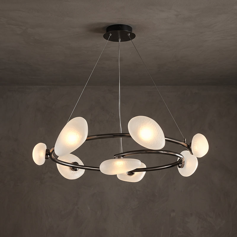 Rowan Pebble Glass Chandelier – detail 14