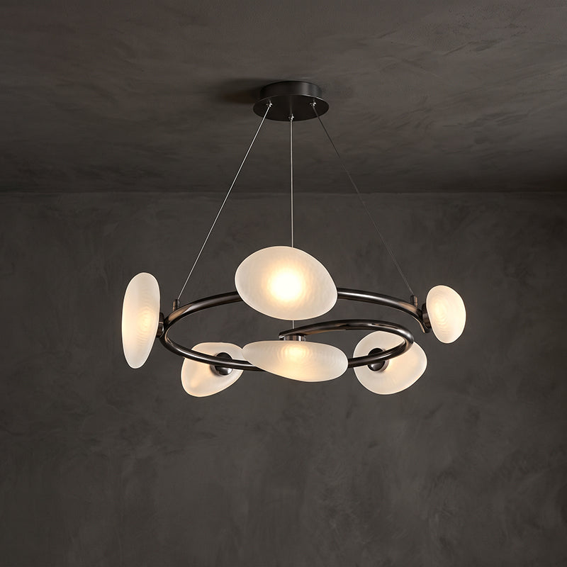 Rowan Pebble Glass Chandelier – detail 13