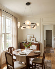 Rowan Pebble Glass Chandelier – detail 6